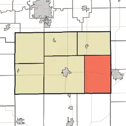 Location in Tipton County