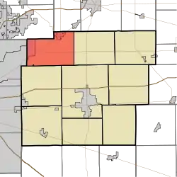 Location in Hancock County