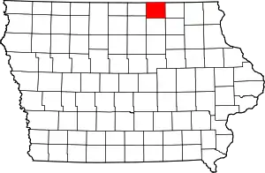 Mitchell County map