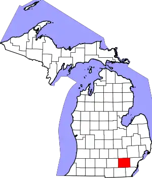 Washtenaw County map