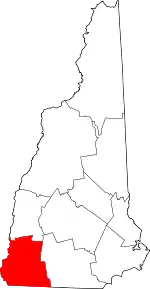 Cheshire County map