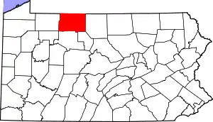 Map of McKean County, Pennsylvania