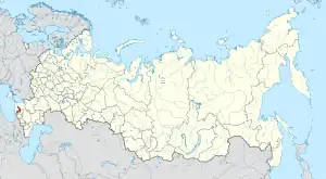 Location of Republic of Adygea