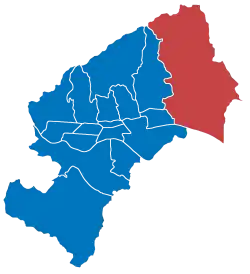 Sevete district within Zagreb