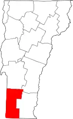 Bennington County map