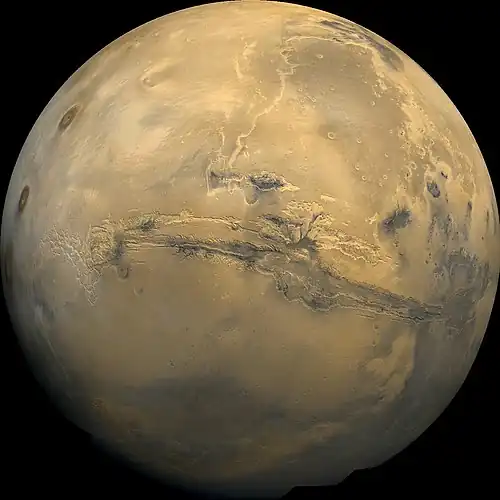 Planet Mars image by Viking 1, 1976