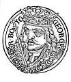 George of Kunštát and Poděbrady (1420–1471), the only Bohemian lord who managed to gain the royal rank (via election), remembered especially for his proposal to create peaceful all-European union of Christian states