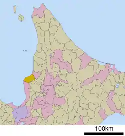 Location of Mashike in Hokkaido (Rumoi Subprefecture)