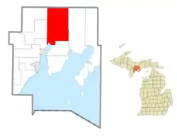 Location within Delta County