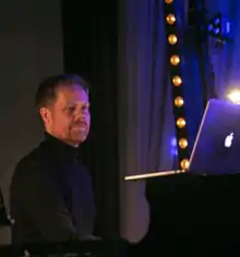 Max Richter performing as a pianist