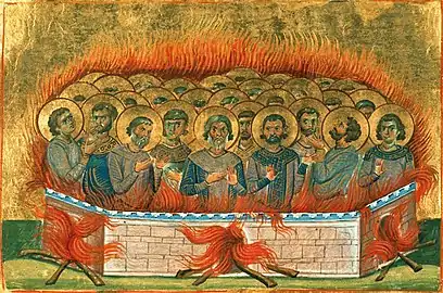 Martyrs Agapius, Atticus, Carterius, Styriacus (Styrax, Istucarius), Tobias (Pactobius), Eudoxius, Nictopolion, and Companions.