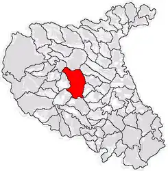 Location in Vrancea County