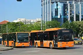 Public transport buses in Sofia, 2019