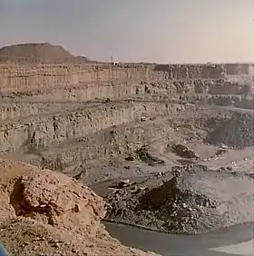 The open pit Uranium Mine at Arlit