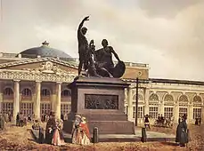 Minin-Pozharsky monument from 1818 commemorating the expulsion of the Polish forces from Moscow, 19th century