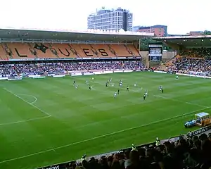 Wolverhampton Wanderers' Molineux Stadium from inside