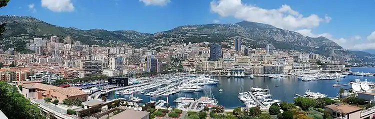 Panoramic view of La Condamine, Monaco