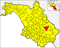 Monte San Giacomo within the Province of Salerno