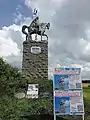 Monument to the founder of the Volga Bulgaria Khan Kotrag in the Chuvash Republic