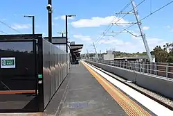 Westbound view from Platform 2, November 2021