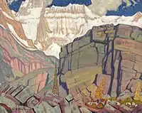 J. E. H. MacDonald painting of Mount Lefroy (1932)