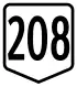 Route 208 shield