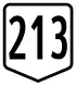 Route 213 shield