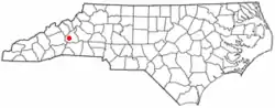 Location of Old Fort, North Carolina