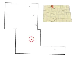 Location of Grano, North Dakota