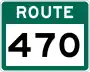 Route 470 marker