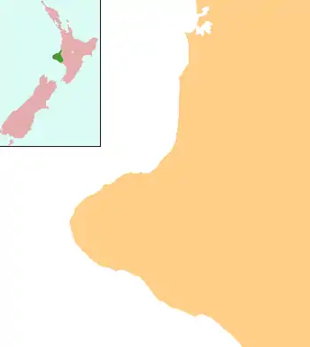 Huirangi is located in Taranaki Region