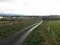 View of Nethertown from the St Bees road. Site of the army camp on the left