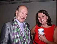 Nicholas de Jongh (left) with Fiona Mountford in 2010