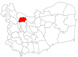 Location in Tulcea County