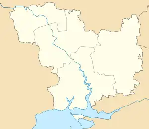 Aktove canyon is located in Mykolaiv Oblast