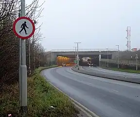 In the 1980s, Leeds Bradford International Airport extended its runway to take wide-body aircraft by building an overpass over the A658 road.