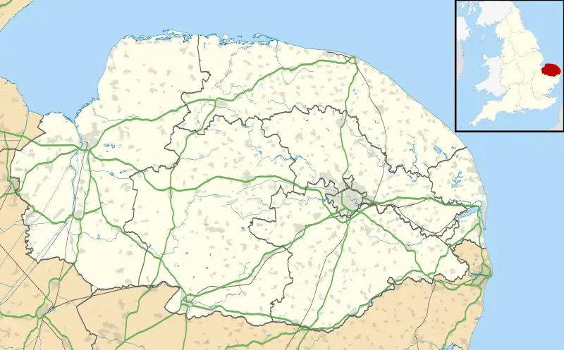 Shereford is located in Norfolk