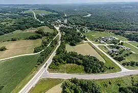 Wisconsin Highway 54 runs through town