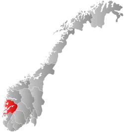 Hordaland within Norway