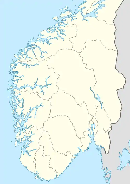 2010 Tippeligaen is located in Norway South