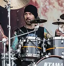 Szeliga performing with Black Star Riders at Nova Rock 2017