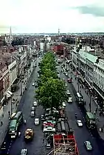 View from the pillar in 1964, looking north