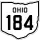 State Route 184 marker