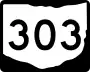 State Route 303 marker