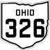 State Route 326 marker