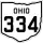 State Route 334 marker