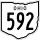 State Route 592 marker