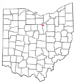 Location of Bailey Lakes, Ohio