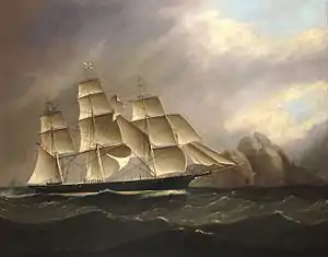 The clipper ship Ocean Telegraph (1858) South Street Seaport Museum