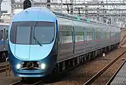 An Odakyu 60000 series MSE Romancecar EMU on a Metro Hakone service in April 2012